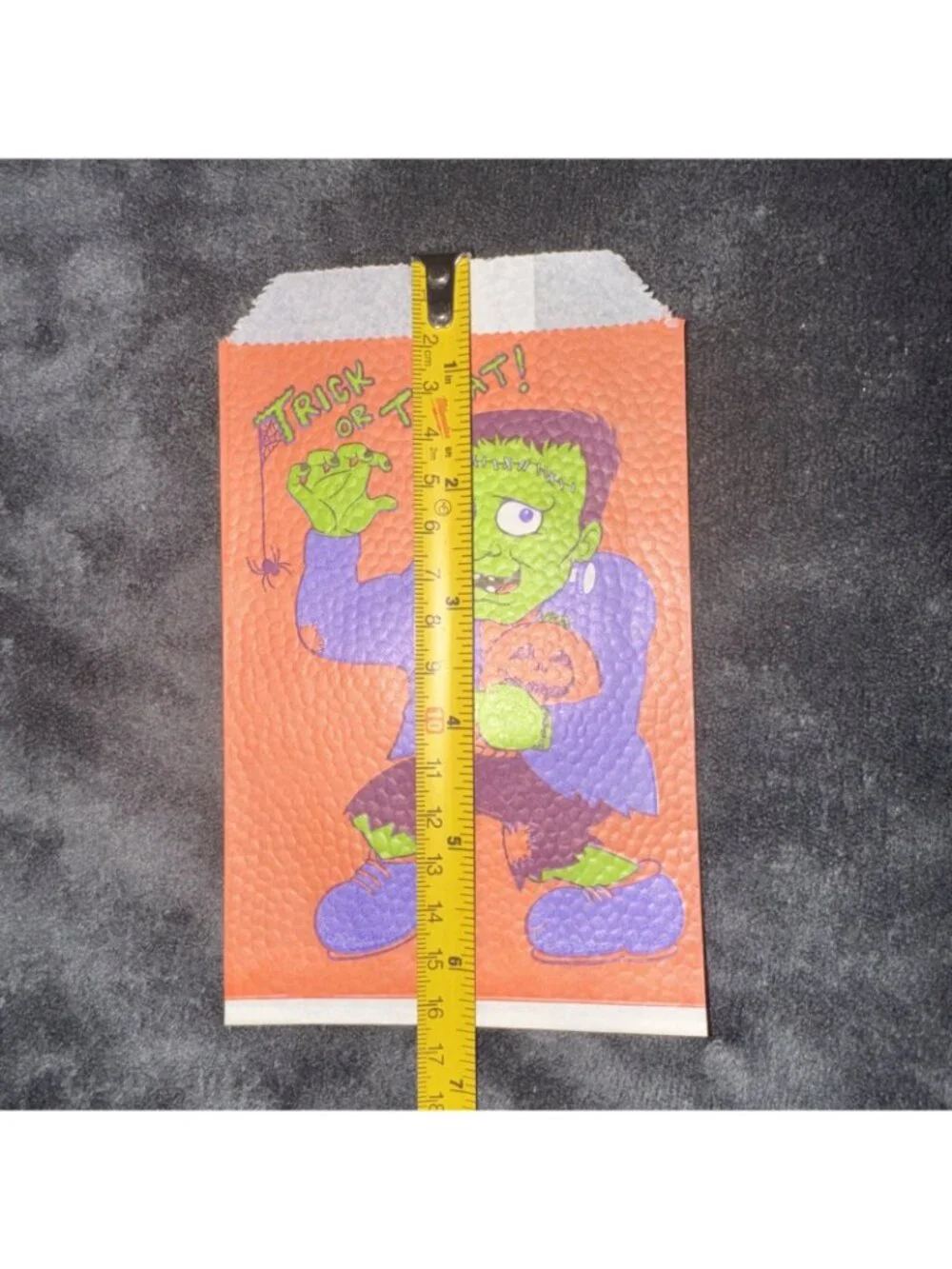 Lot Of 10 Vintage Frankenstein Monster Halloween Trick Treat Bags 1980s Ephemera